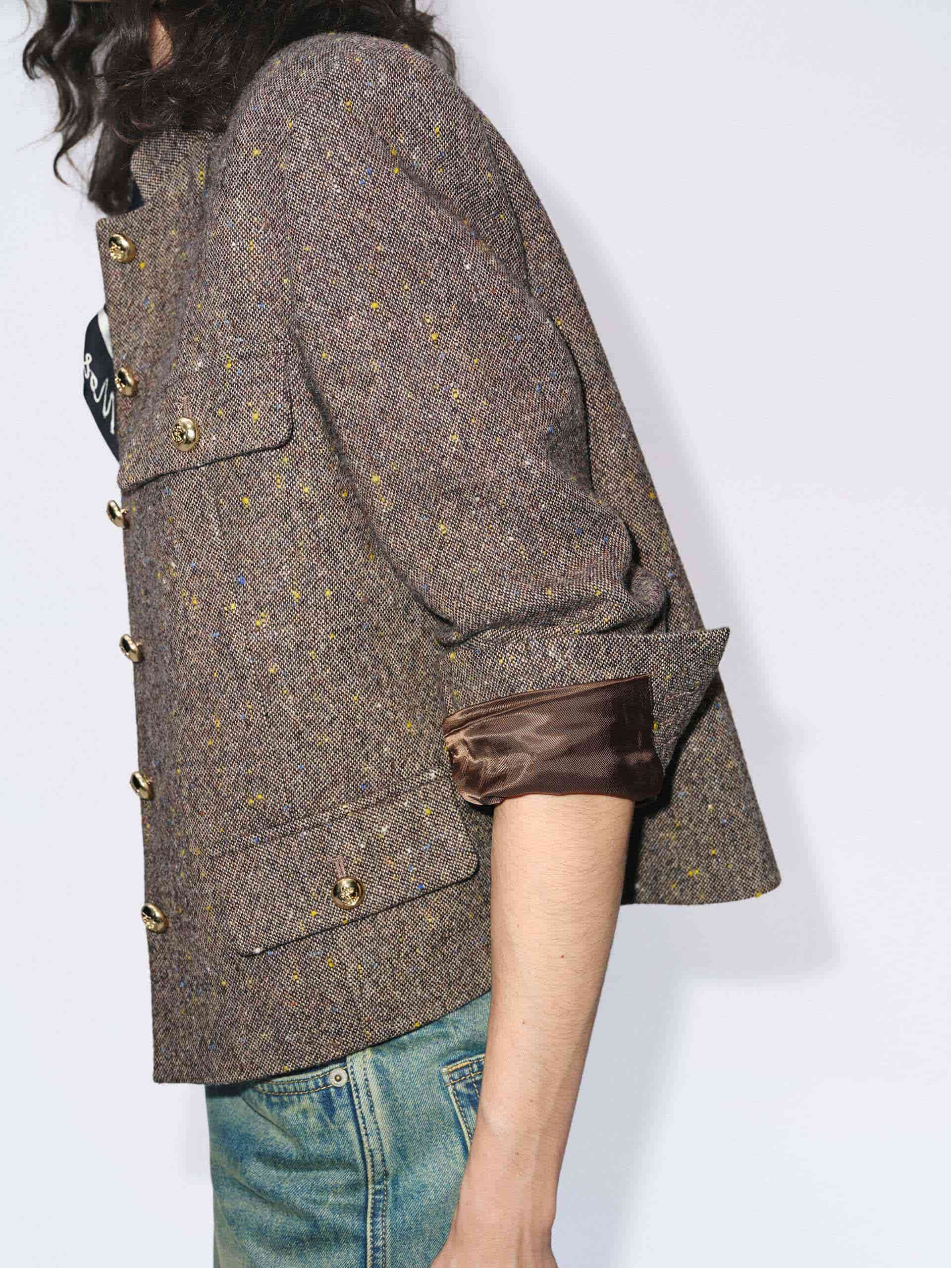 Donegal Tweed Button Jacket