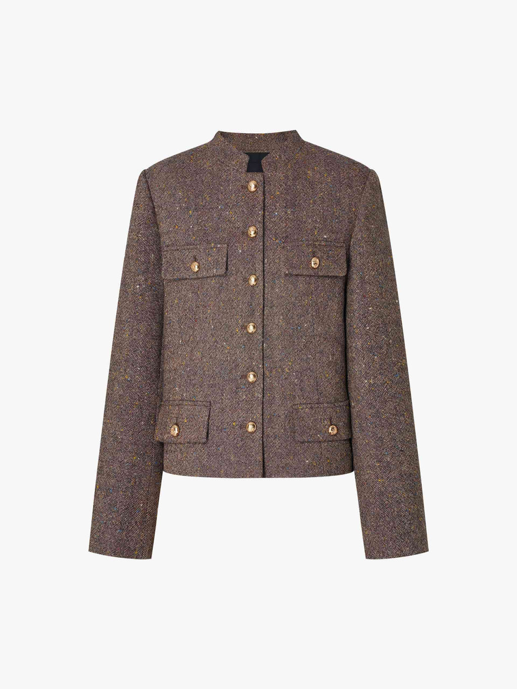 Donegal Tweed Button Jacket