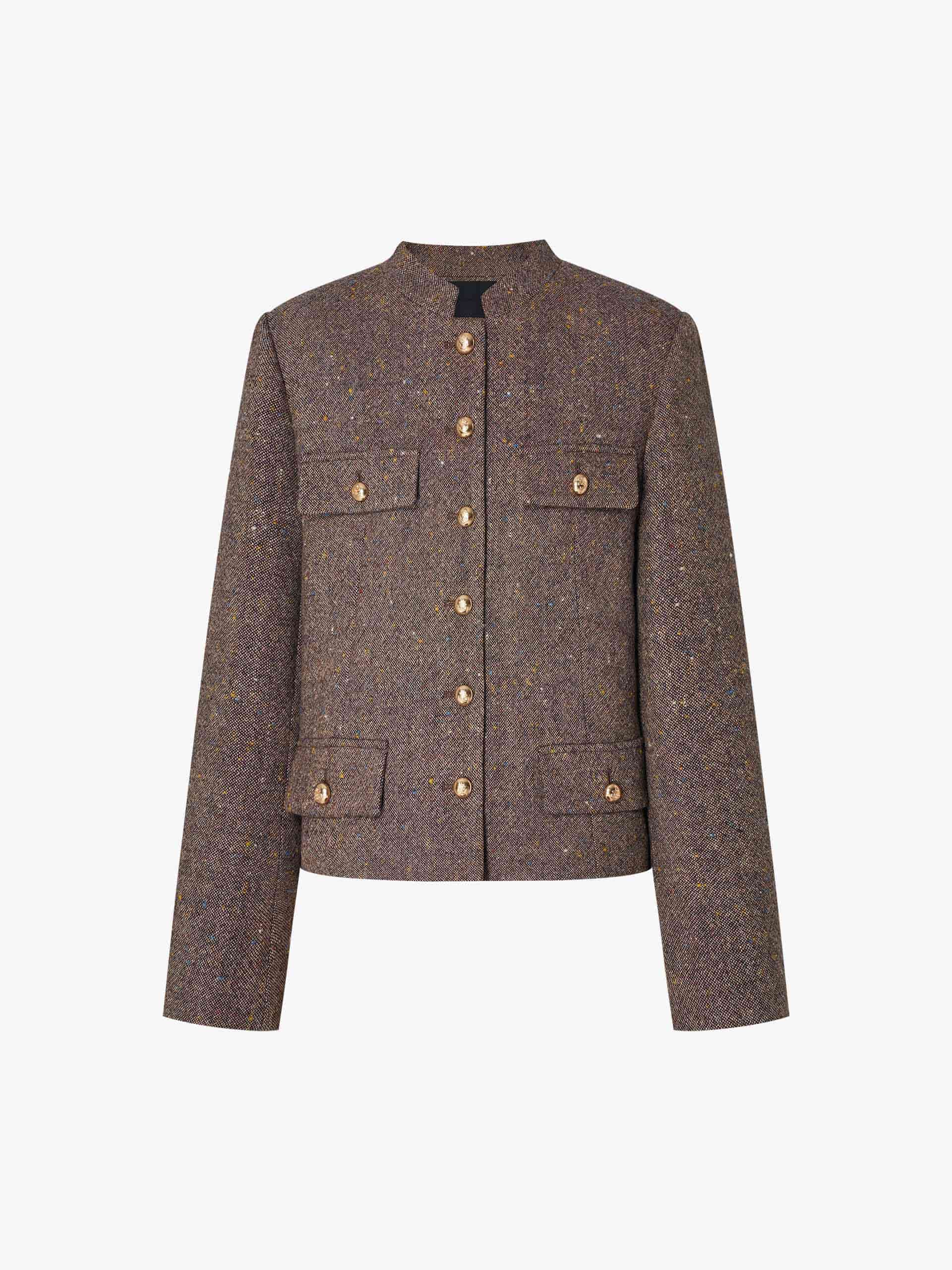 Donegal Tweed Button Jacket