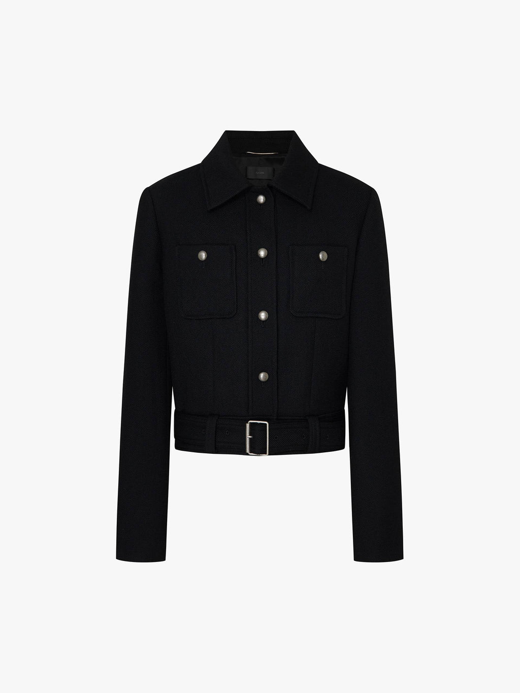 Cropped Wool Blend Jacket