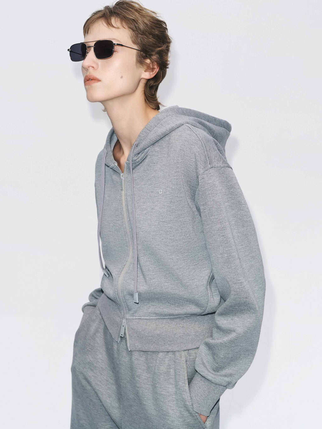 Drawstring Hooded Active Jacket