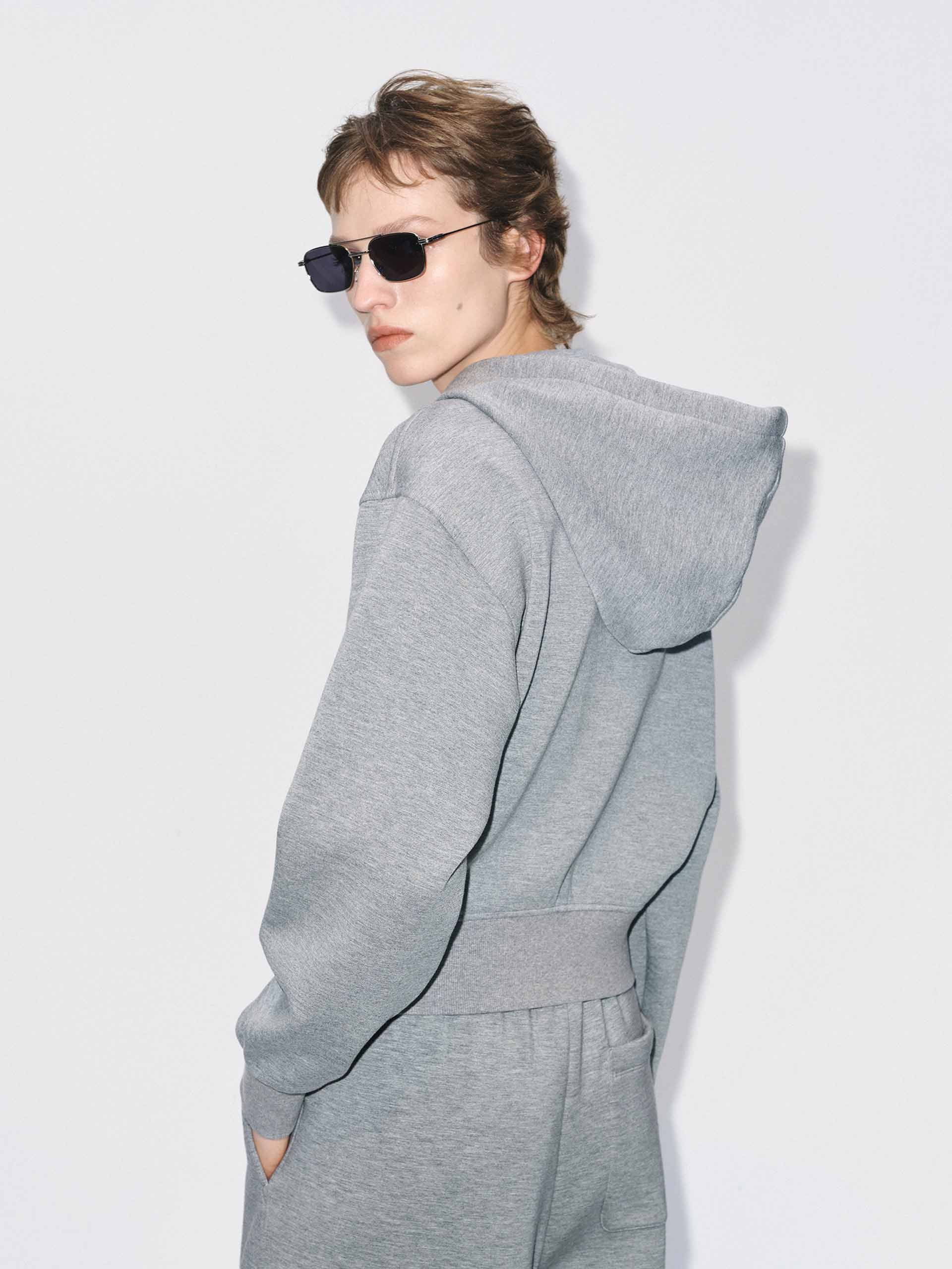 Drawstring Hooded Active Jacket