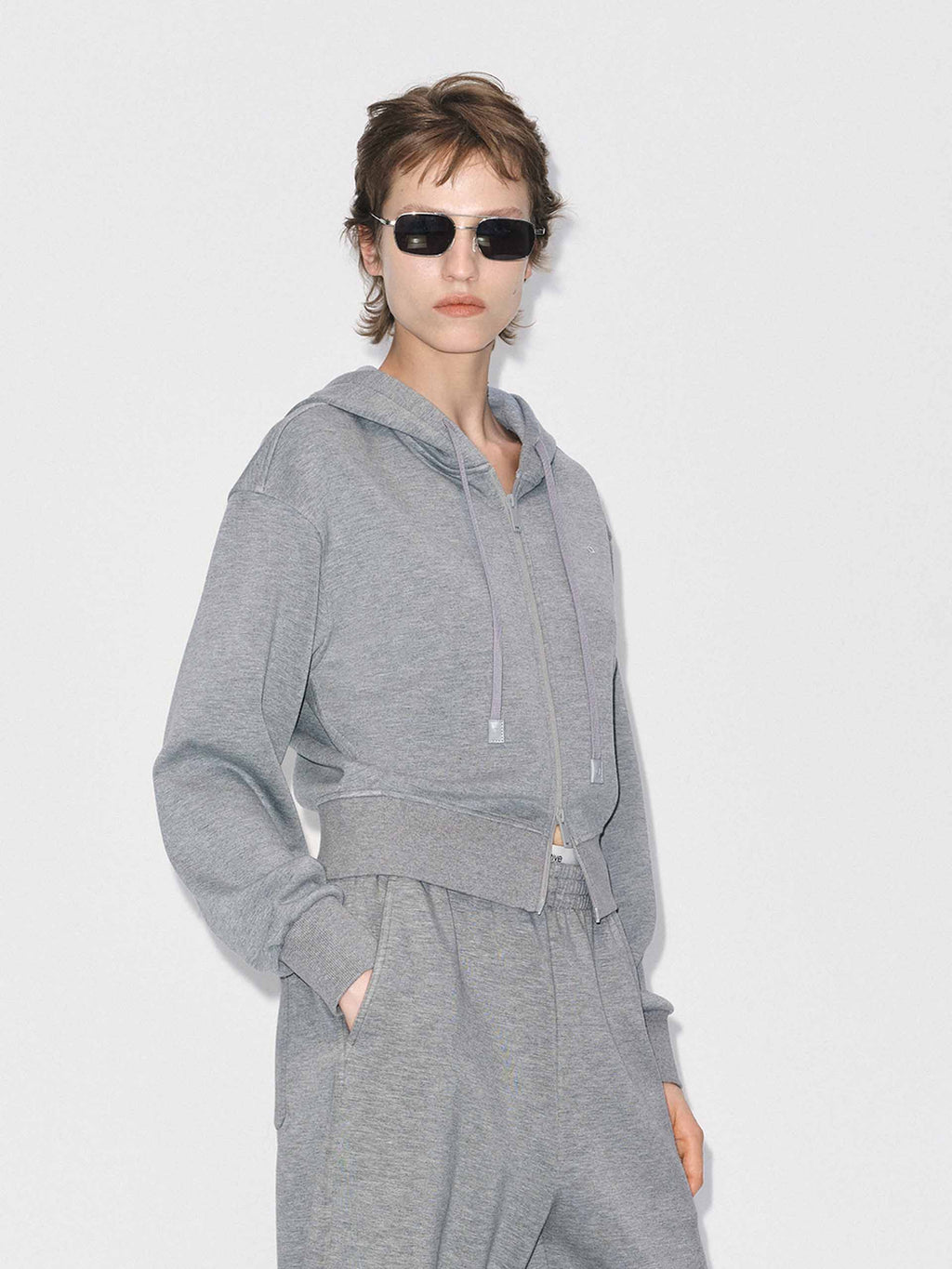 Drawstring Hooded Active Jacket