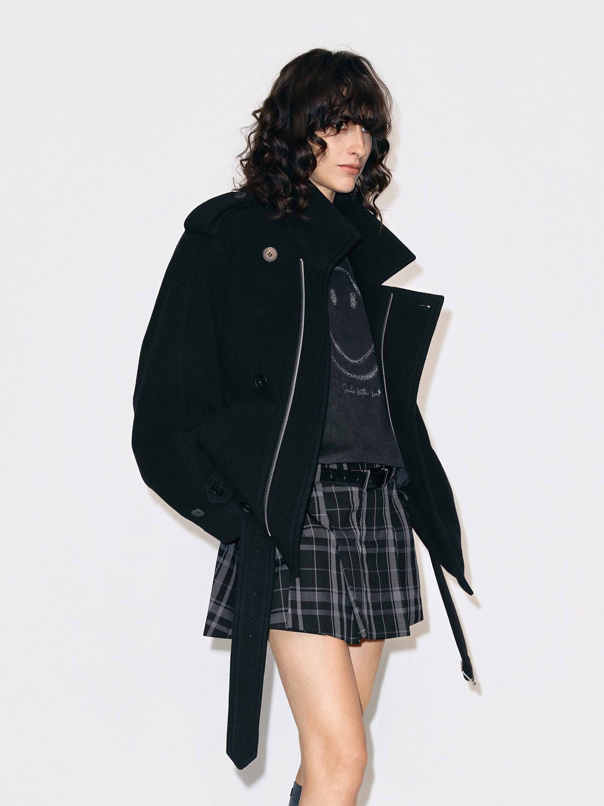 Wool Cashmere Lapel Jacket