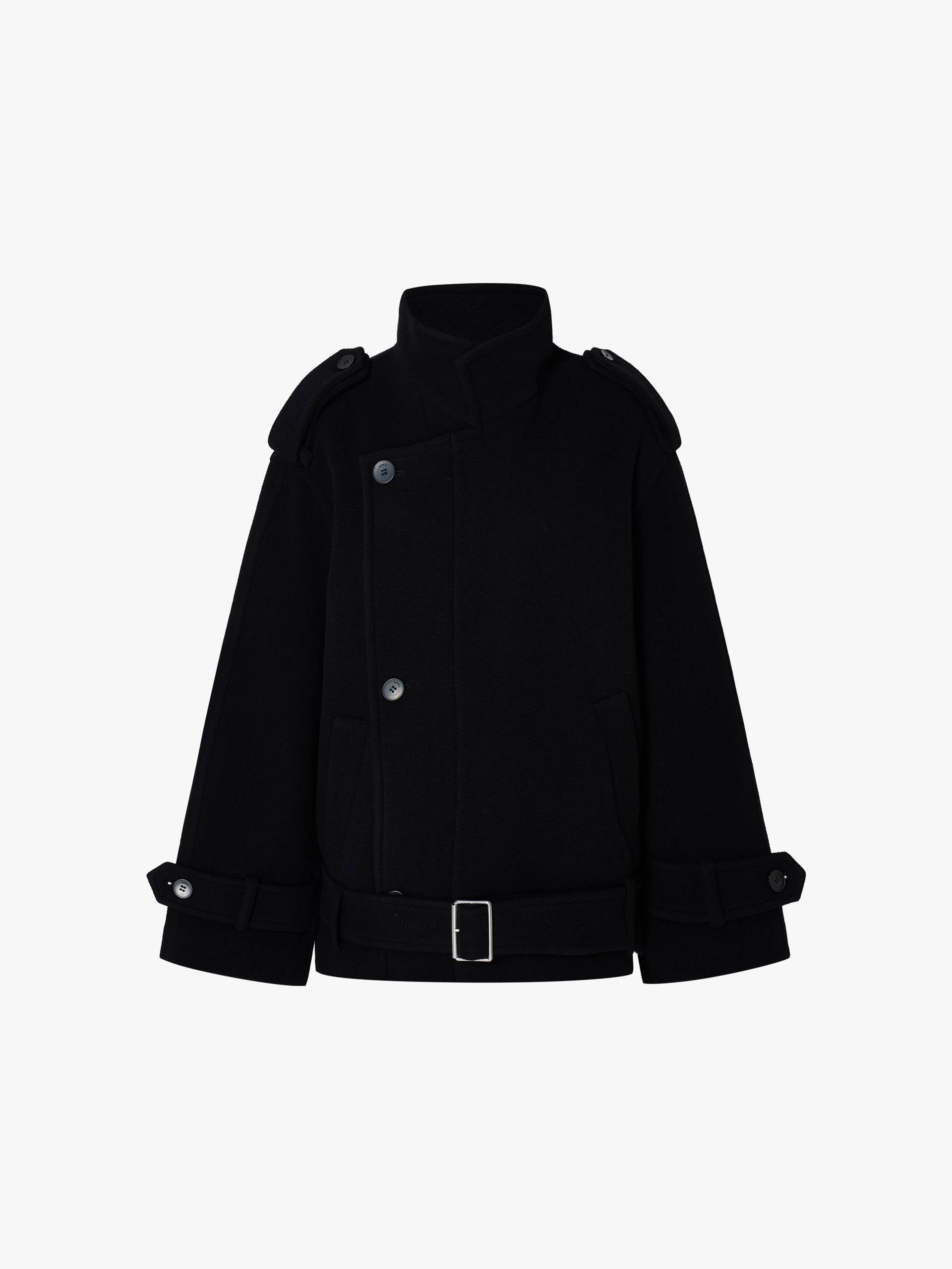 Wool Cashmere Lapel Jacket