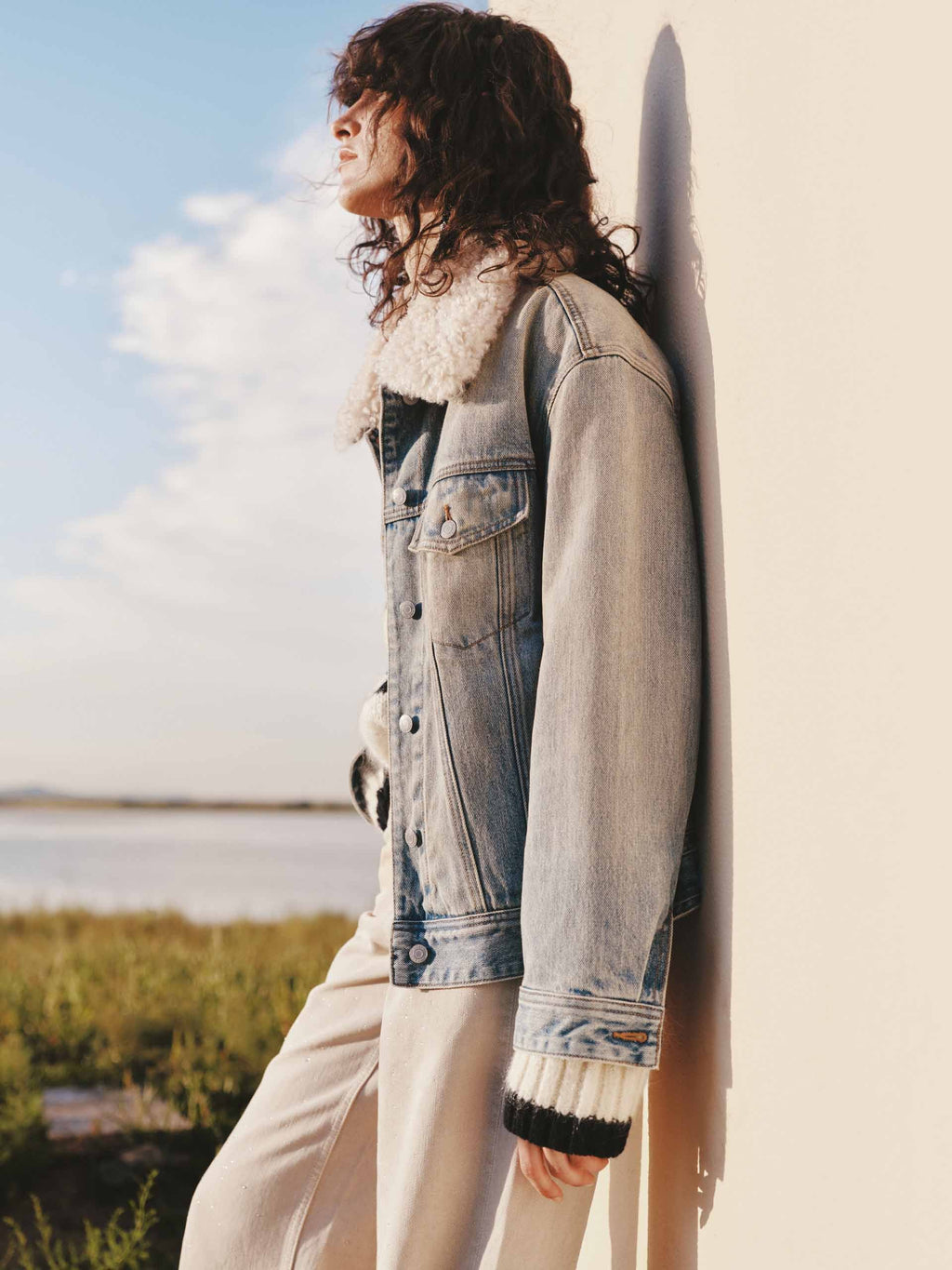 Fur Collar Denim Jacket