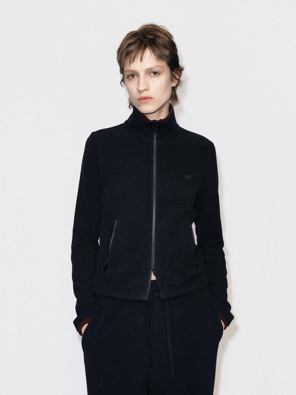 Black Two-way Zip Jacket