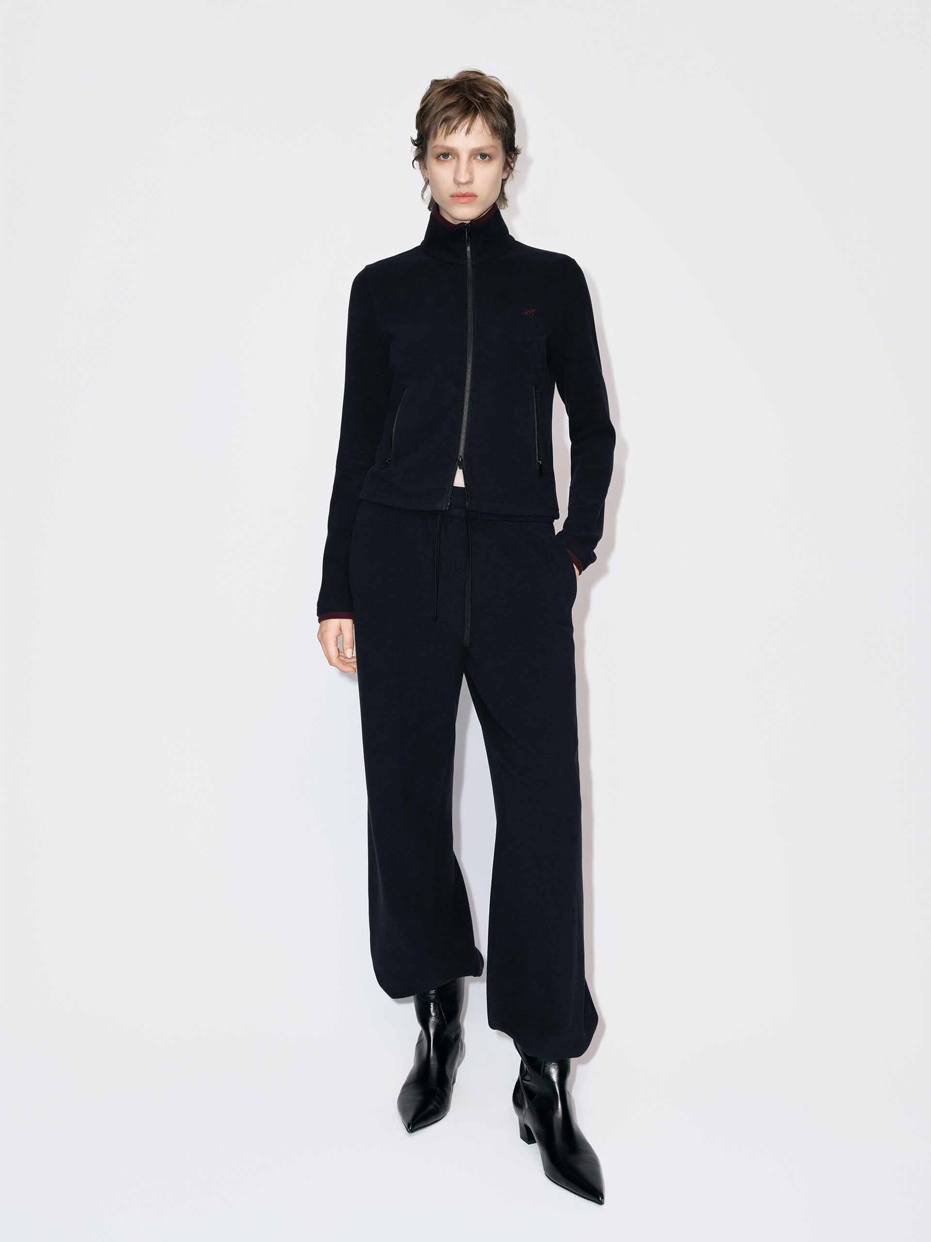 Black Two-way Zip Jacket