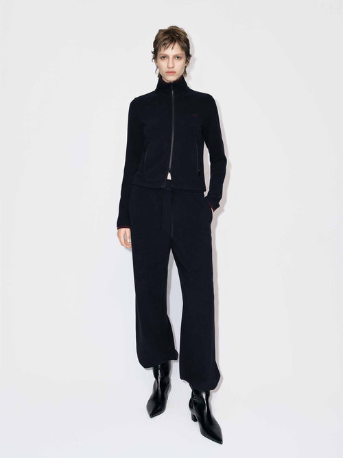 Black Two-way Zip Jacket
