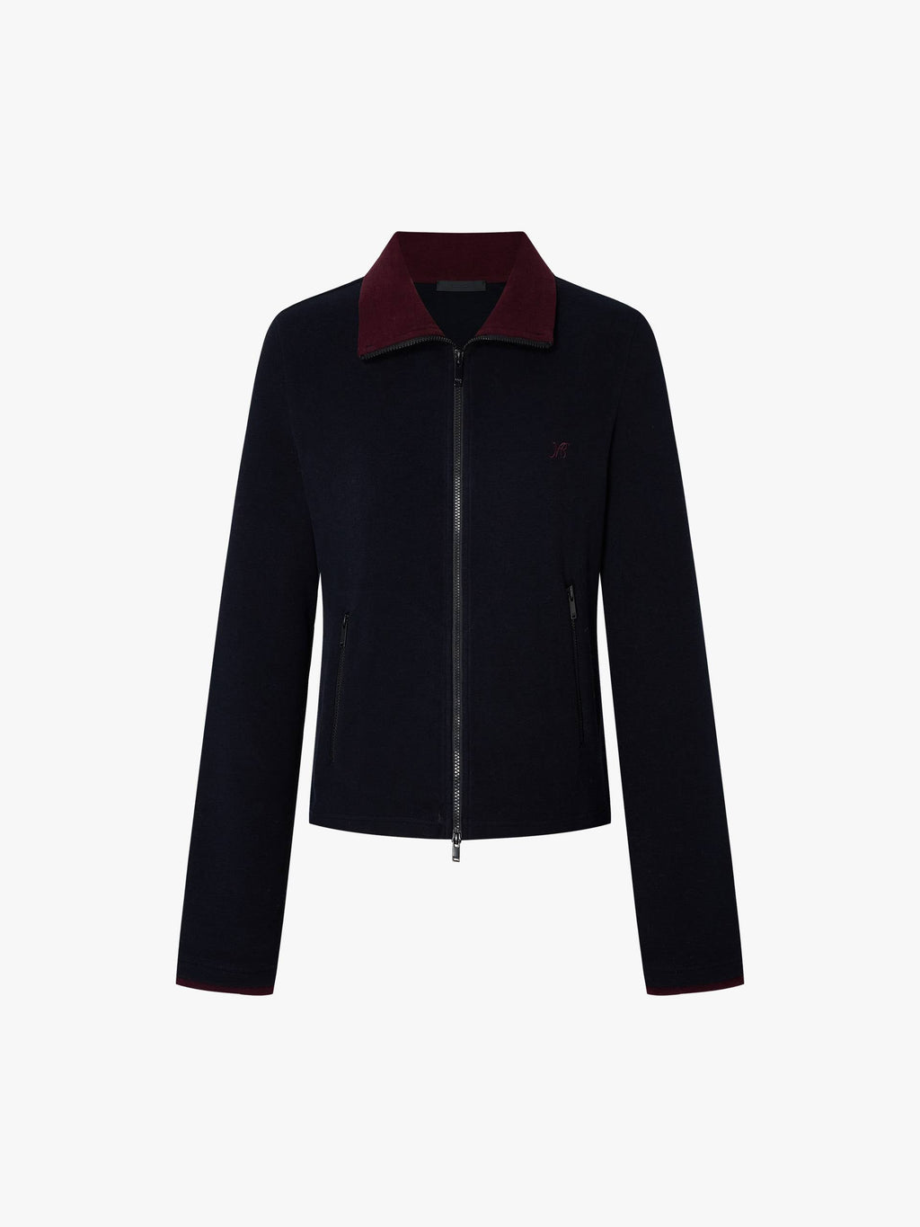 Black Two-way Zip Jacket