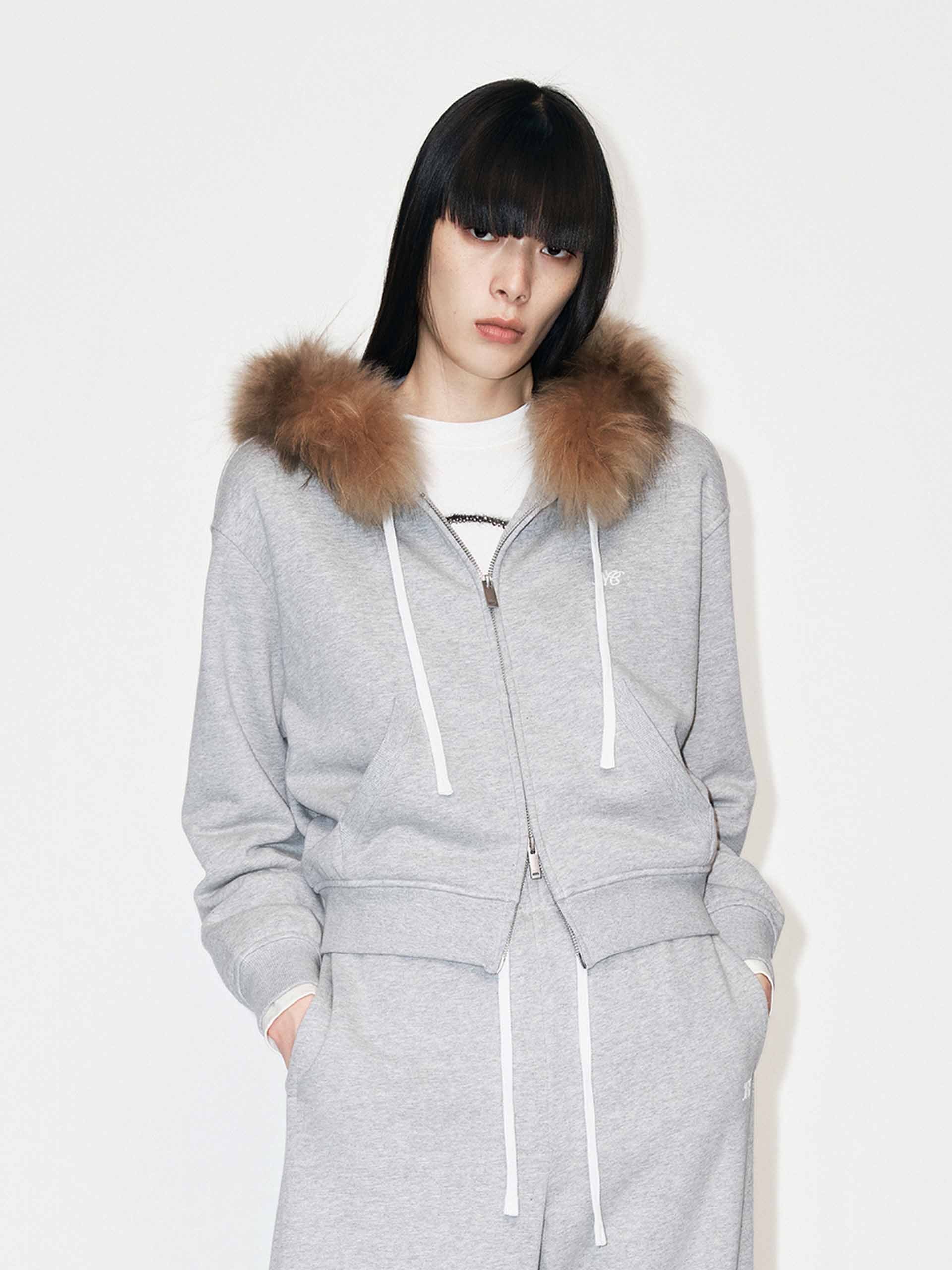 Fur Collar Hooded Jacket