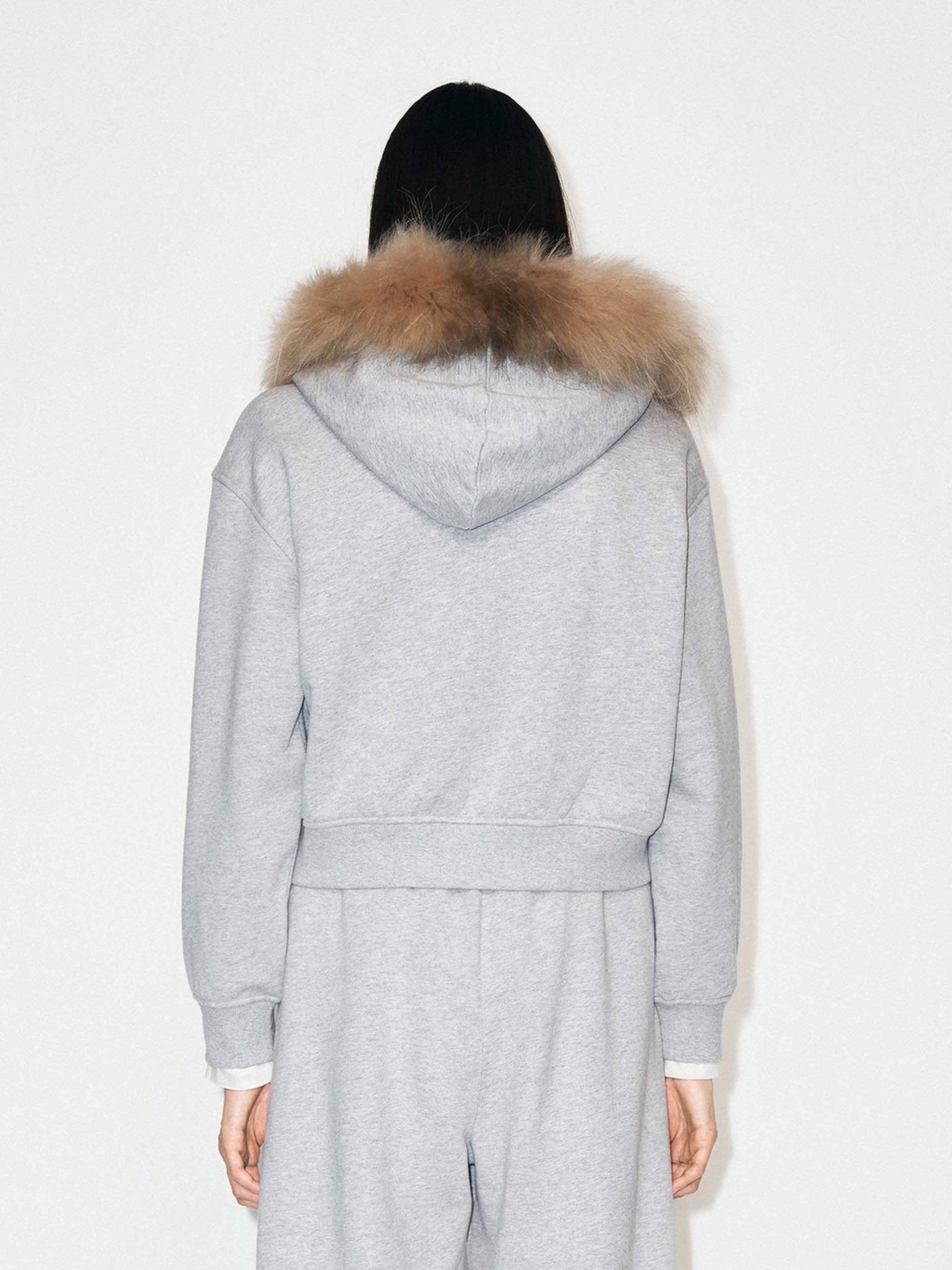 Fur Collar Hooded Jacket