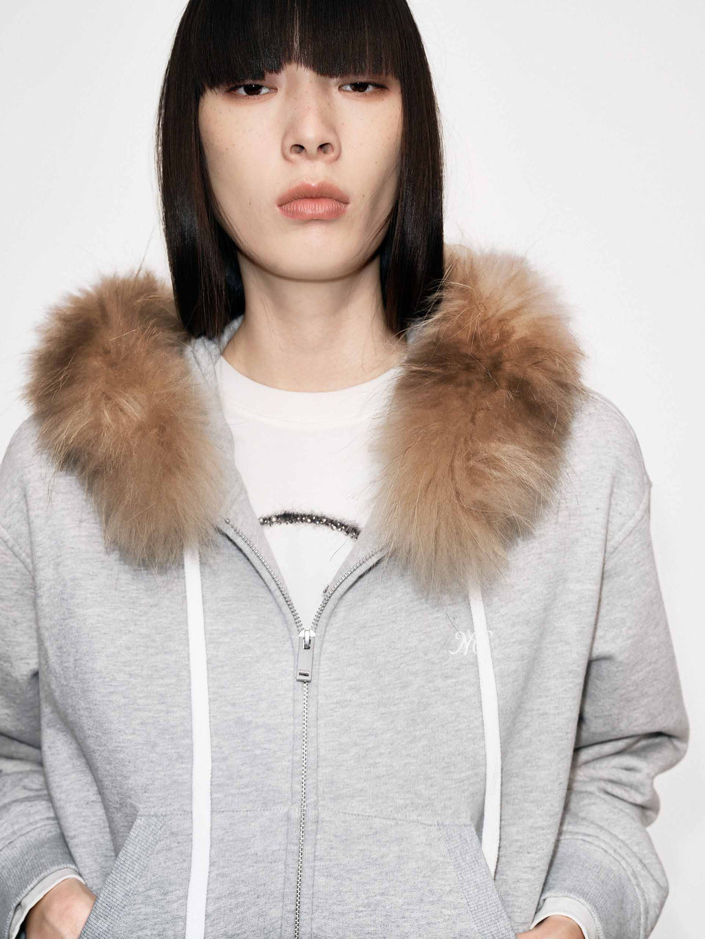 Fur Collar Hooded Jacket