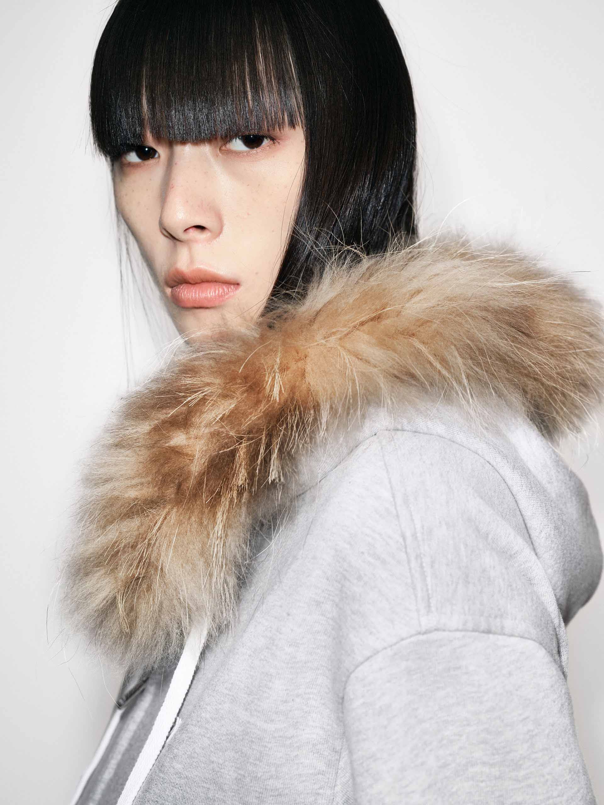 Fur Collar Hooded Jacket