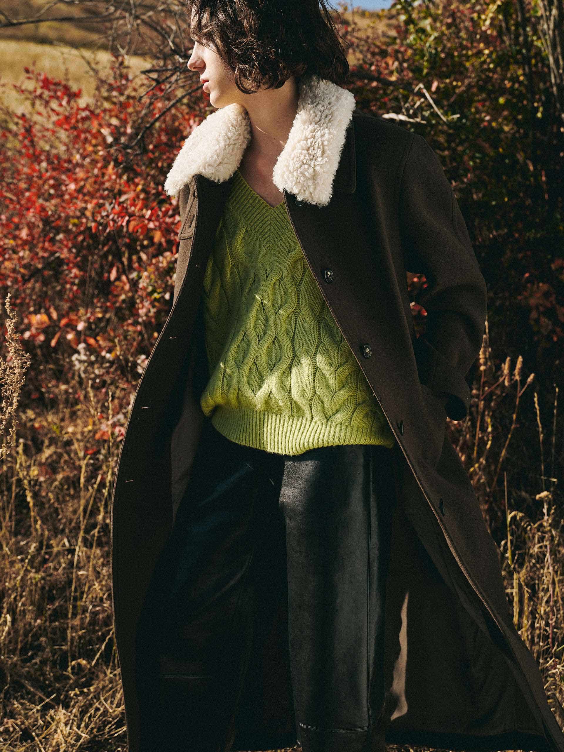 Detachable Fur Collar Overcoat