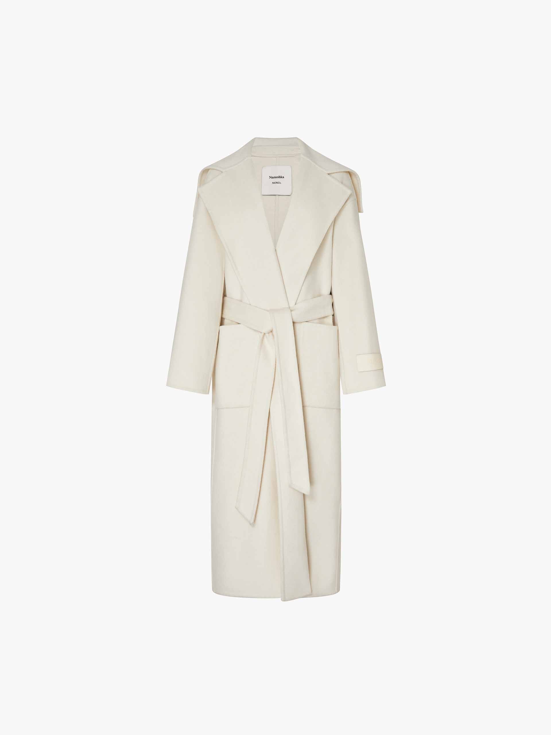 Naval Collar Belted Overcoat