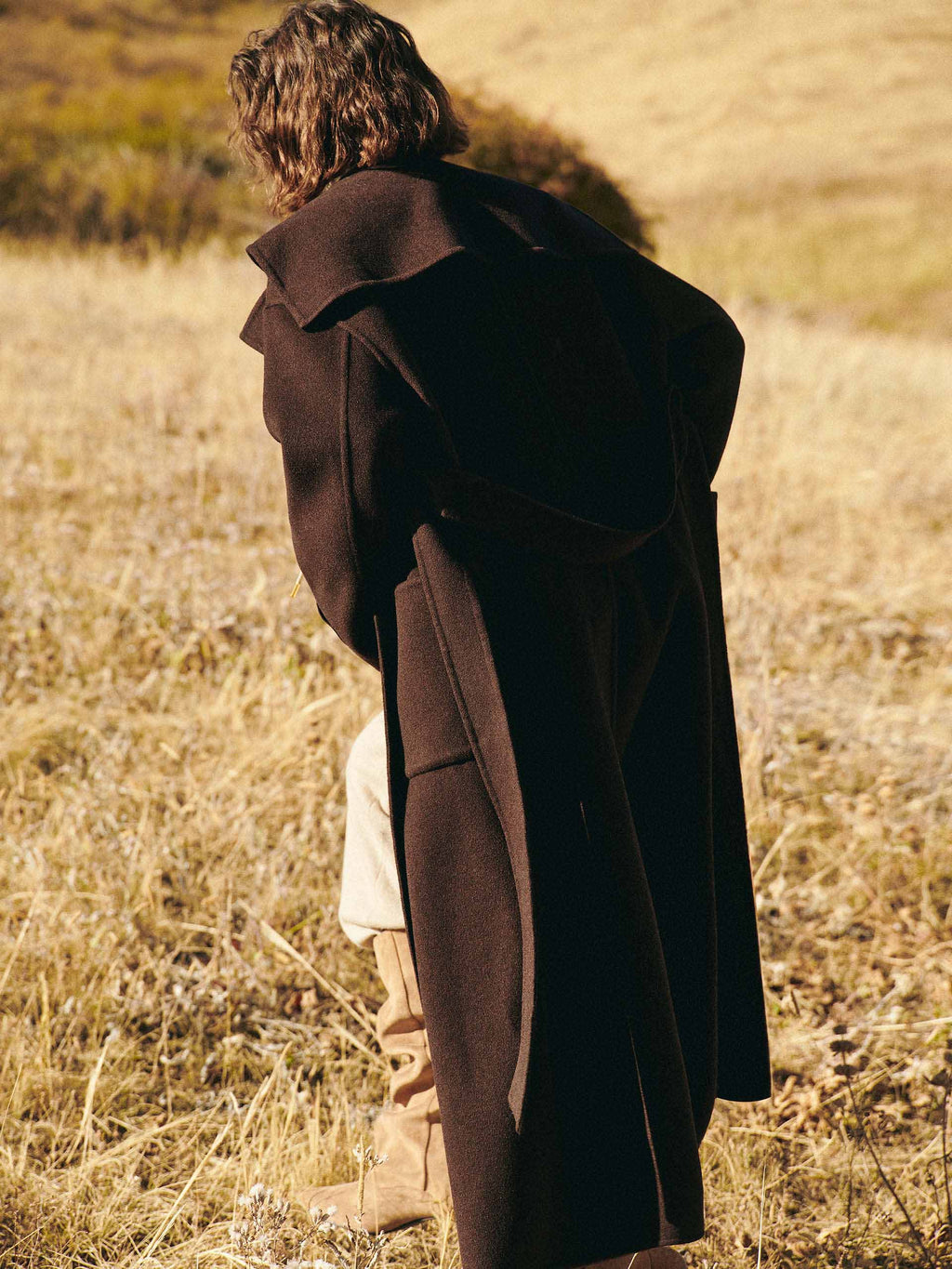 Naval Collar Belted Overcoat