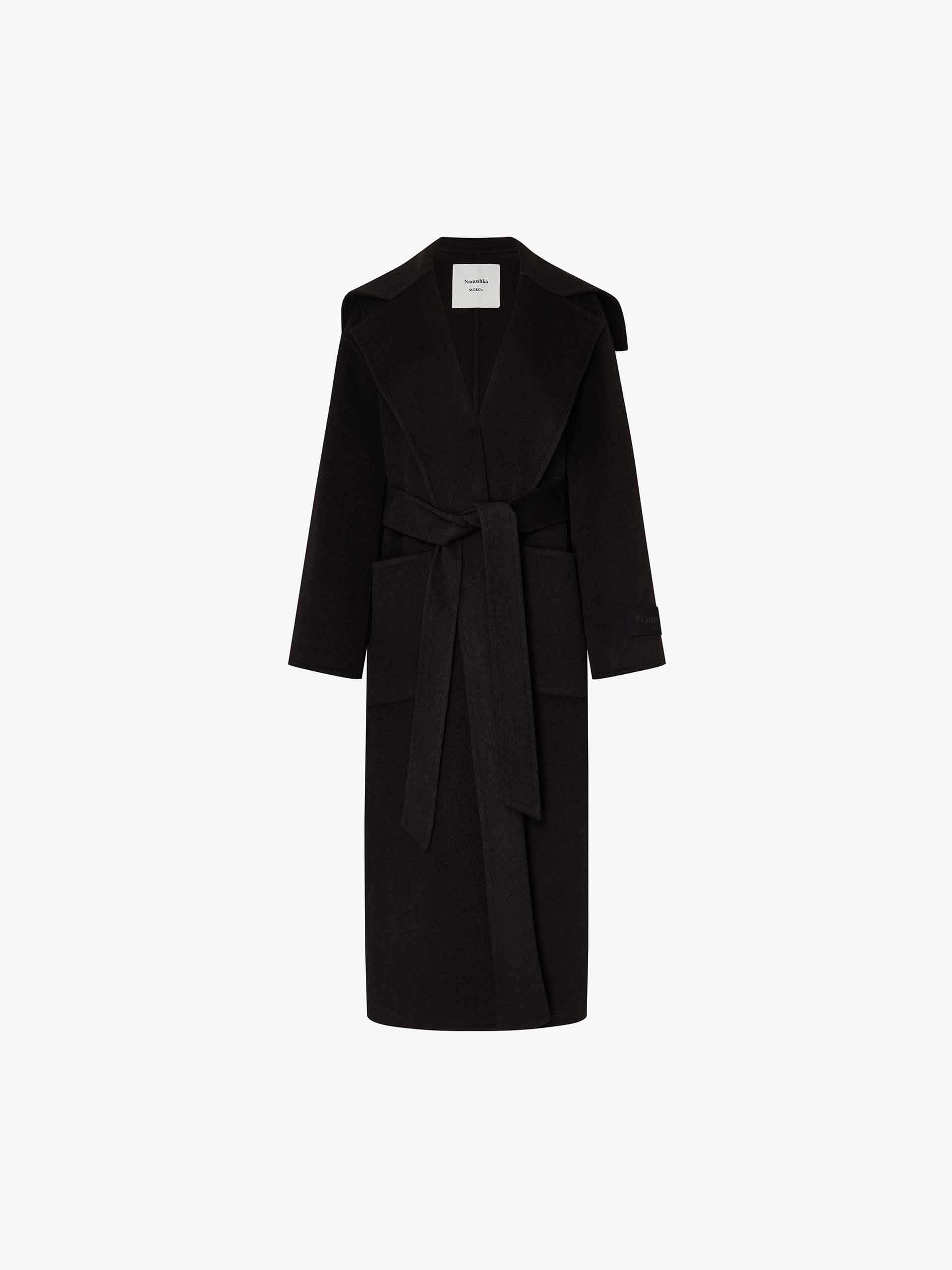 Naval Collar Belted Overcoat