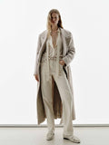 Brushed Lapel Overcoat