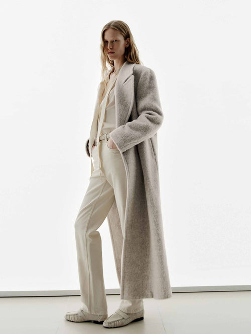 Brushed Lapel Overcoat
