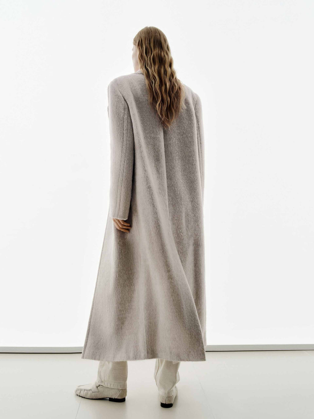 Brushed Lapel Overcoat