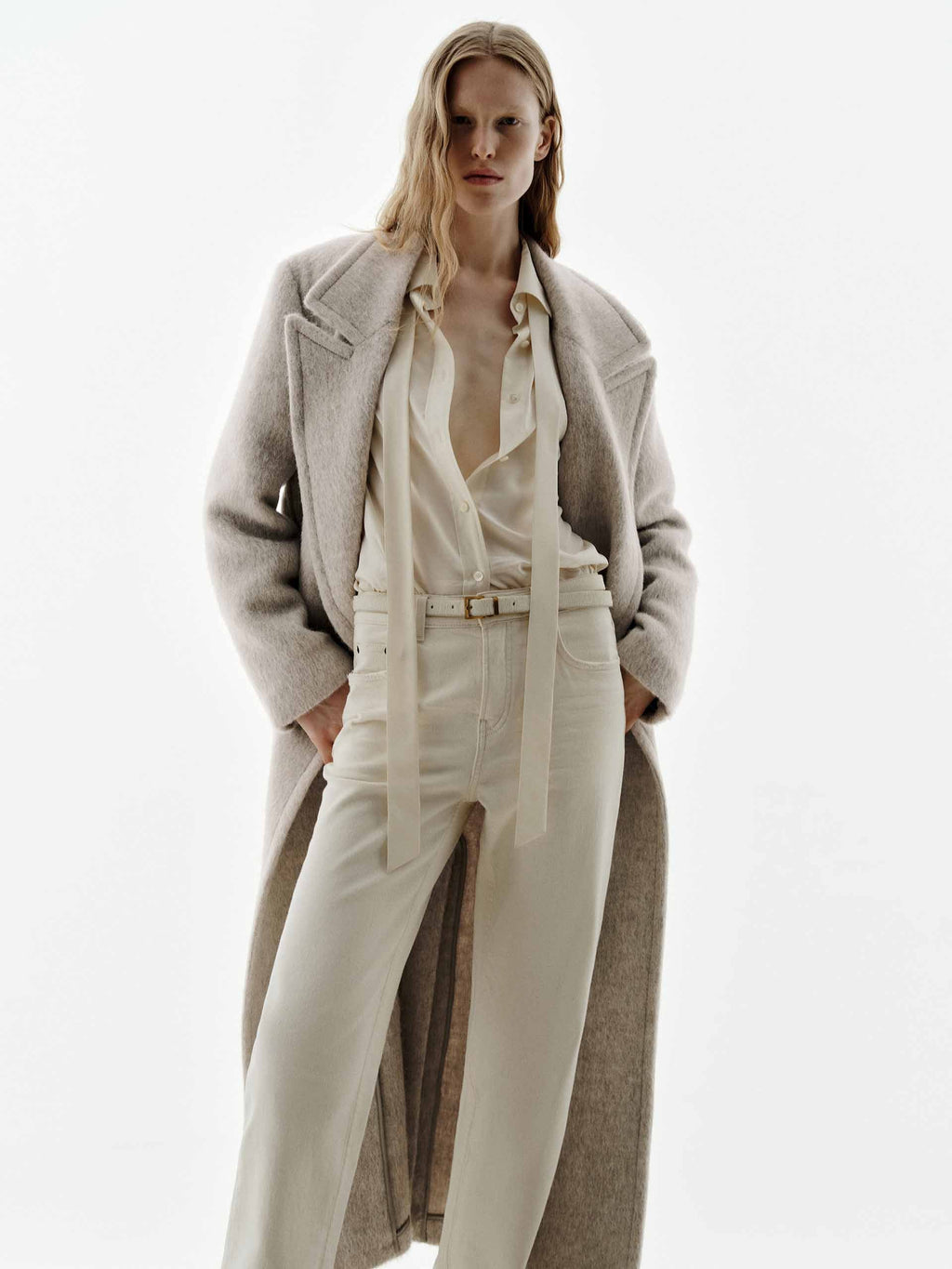 Brushed Lapel Overcoat