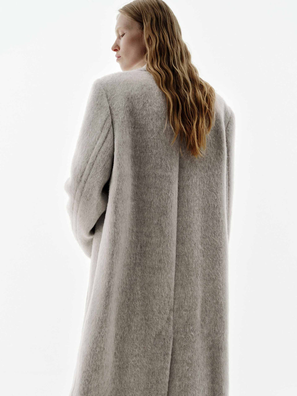 Brushed Lapel Overcoat