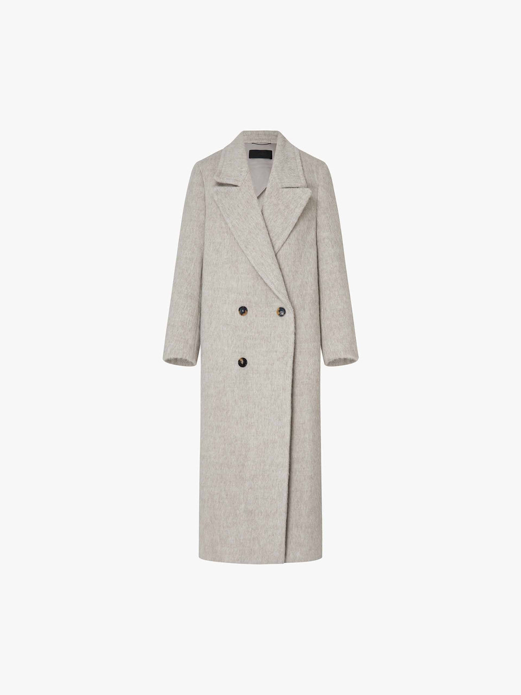 Brushed Lapel Overcoat