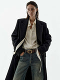 Wool Cashmere Long Overcoat