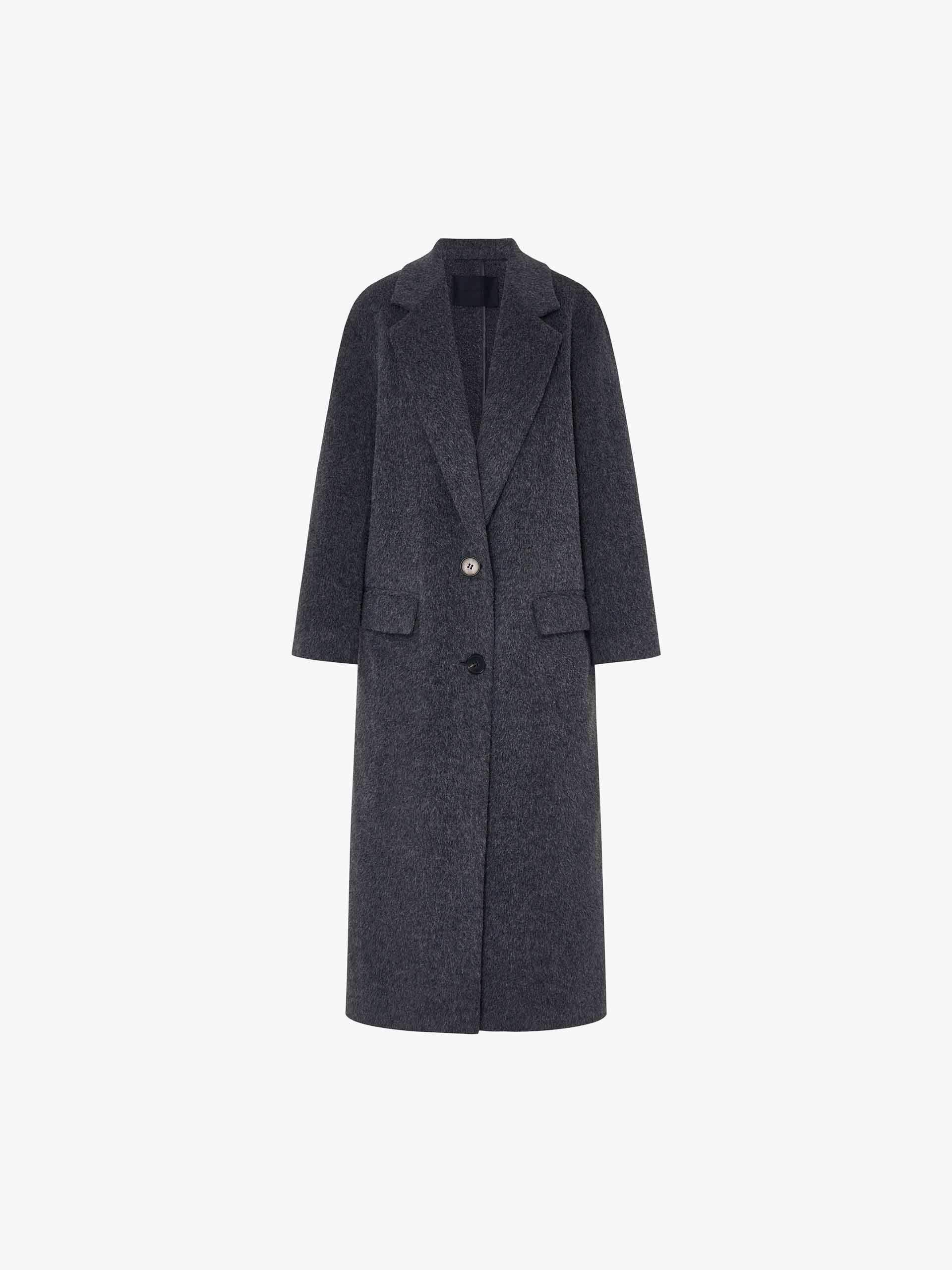 Wool Blend Long Coat