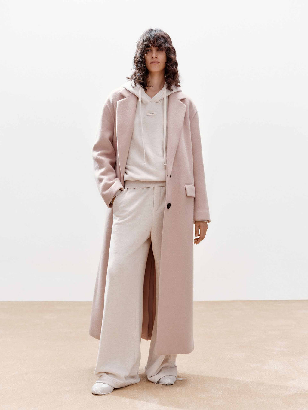 Wool Blend Long Coat
