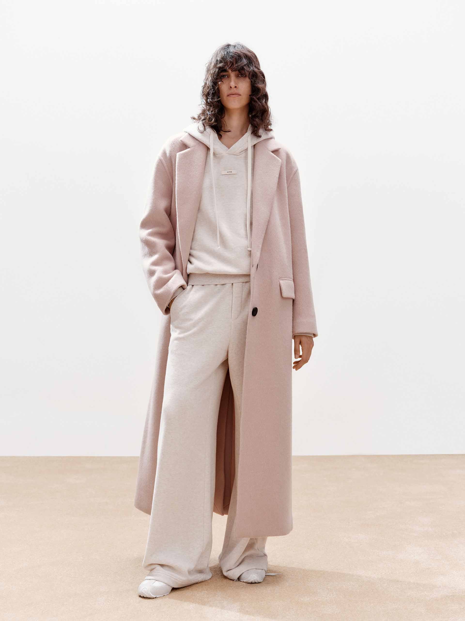 Wool Blend Long Coat