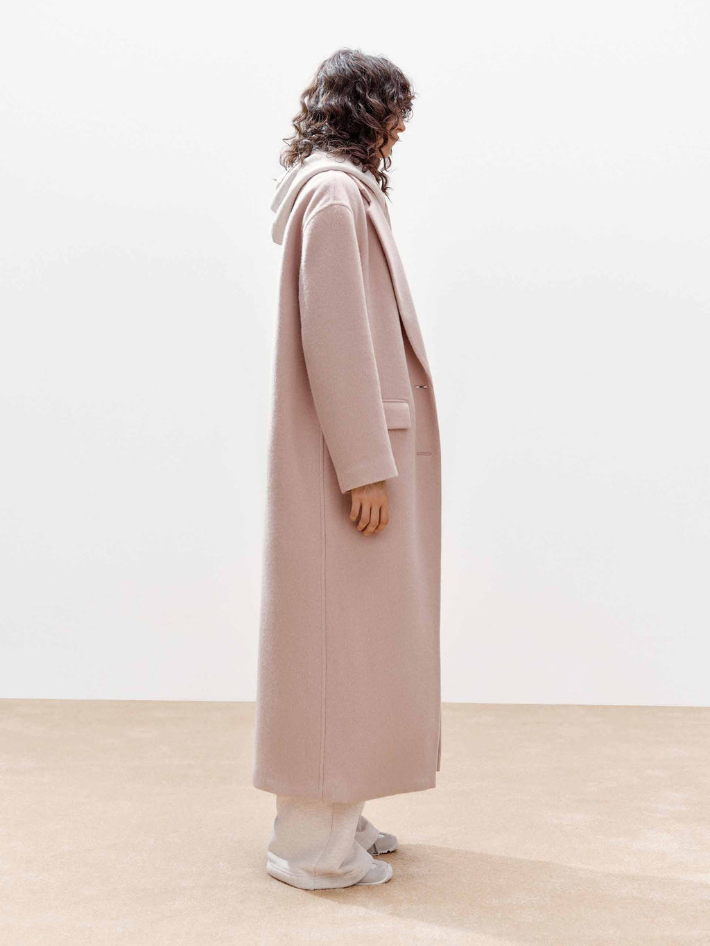 Wool Blend Long Coat