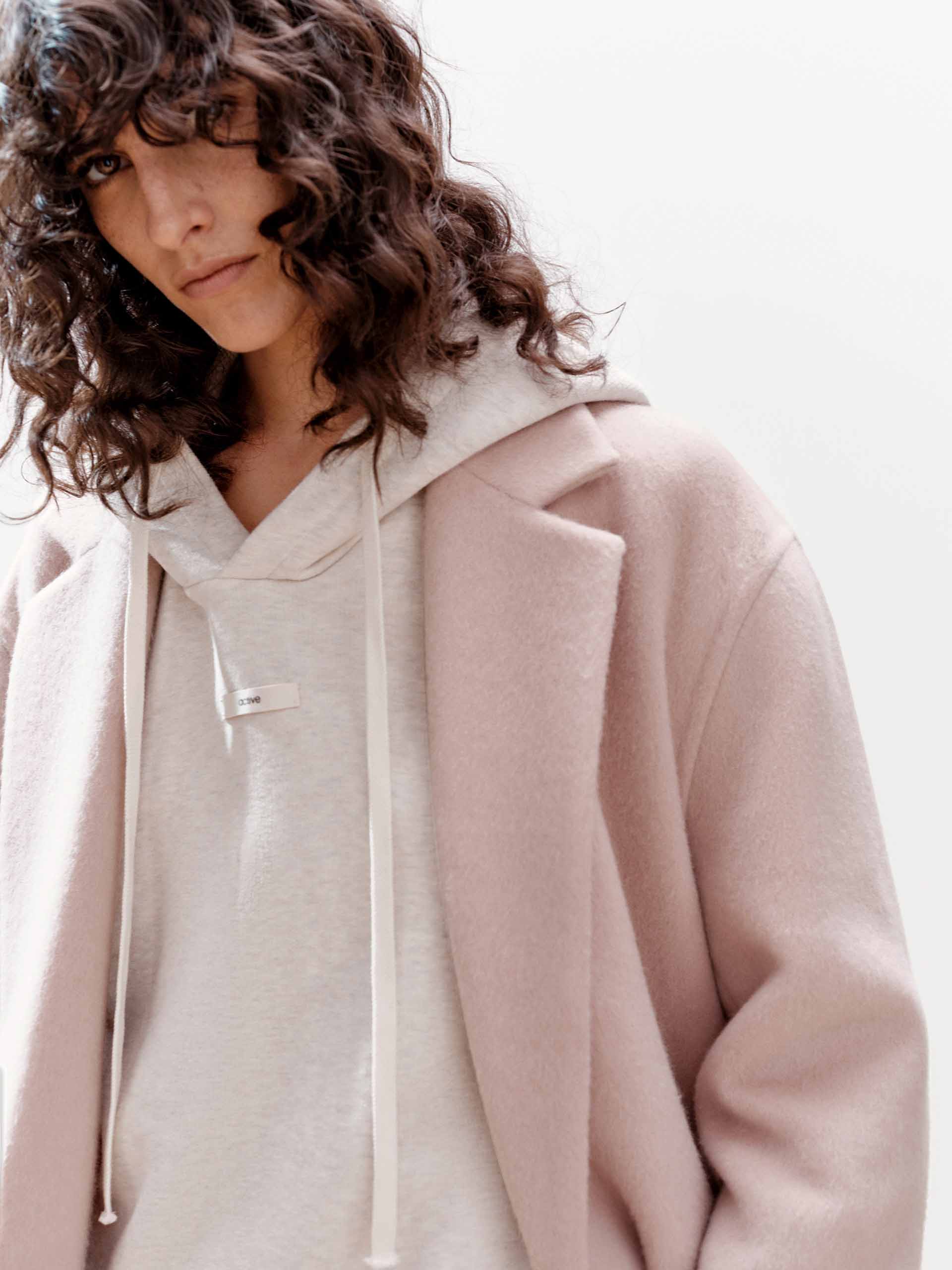 Wool Blend Long Coat