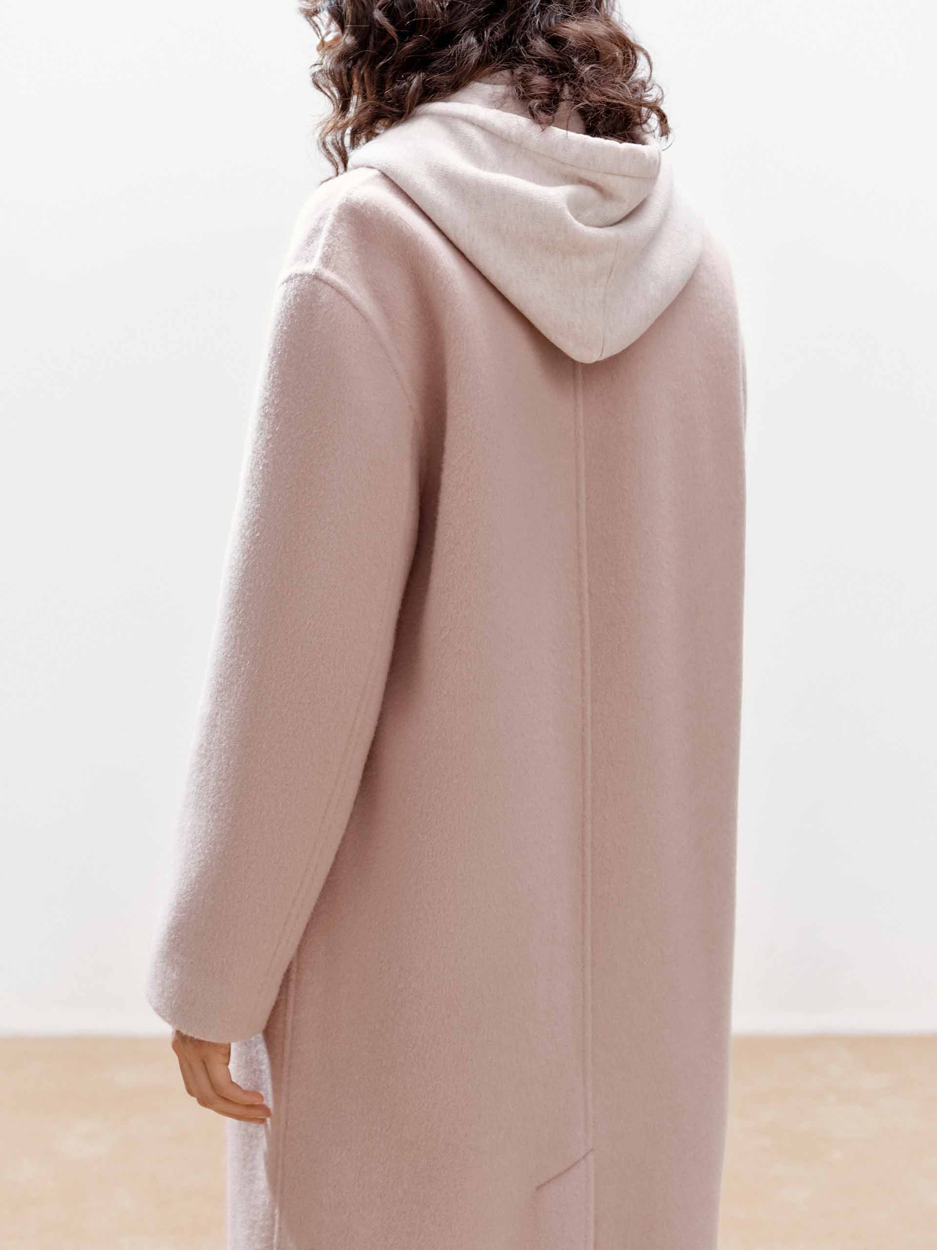 Wool Blend Long Coat
