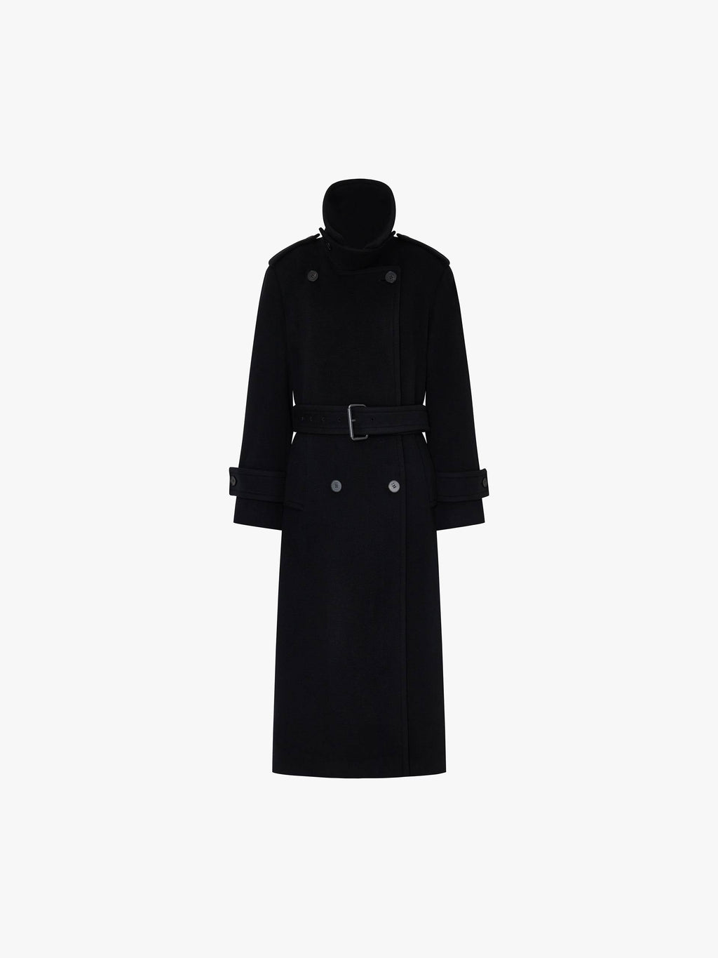 Wool Blend Long Coat