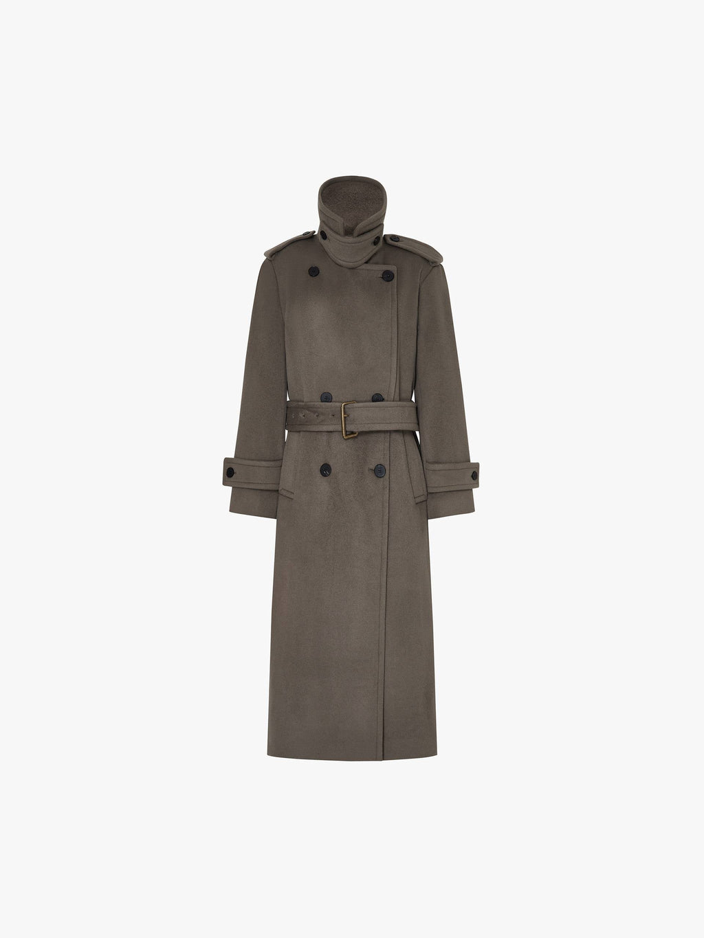 Wool Blend Long Coat