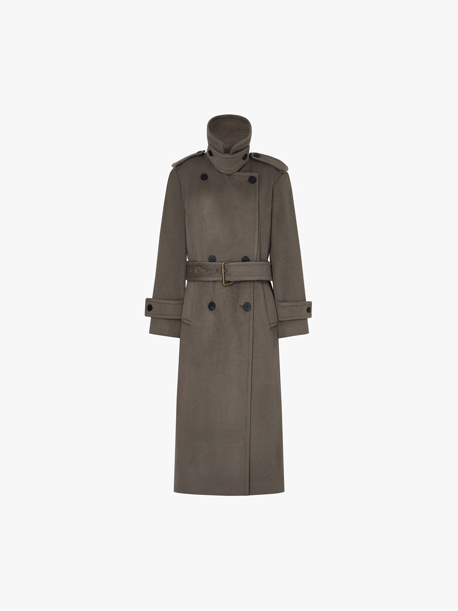Wool Blend Long Coat