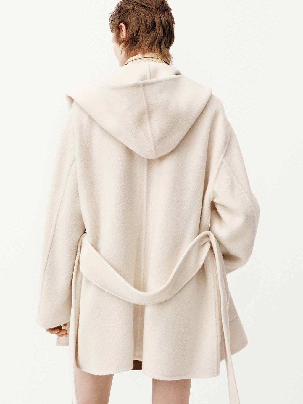 Belted Wool Blend Coat