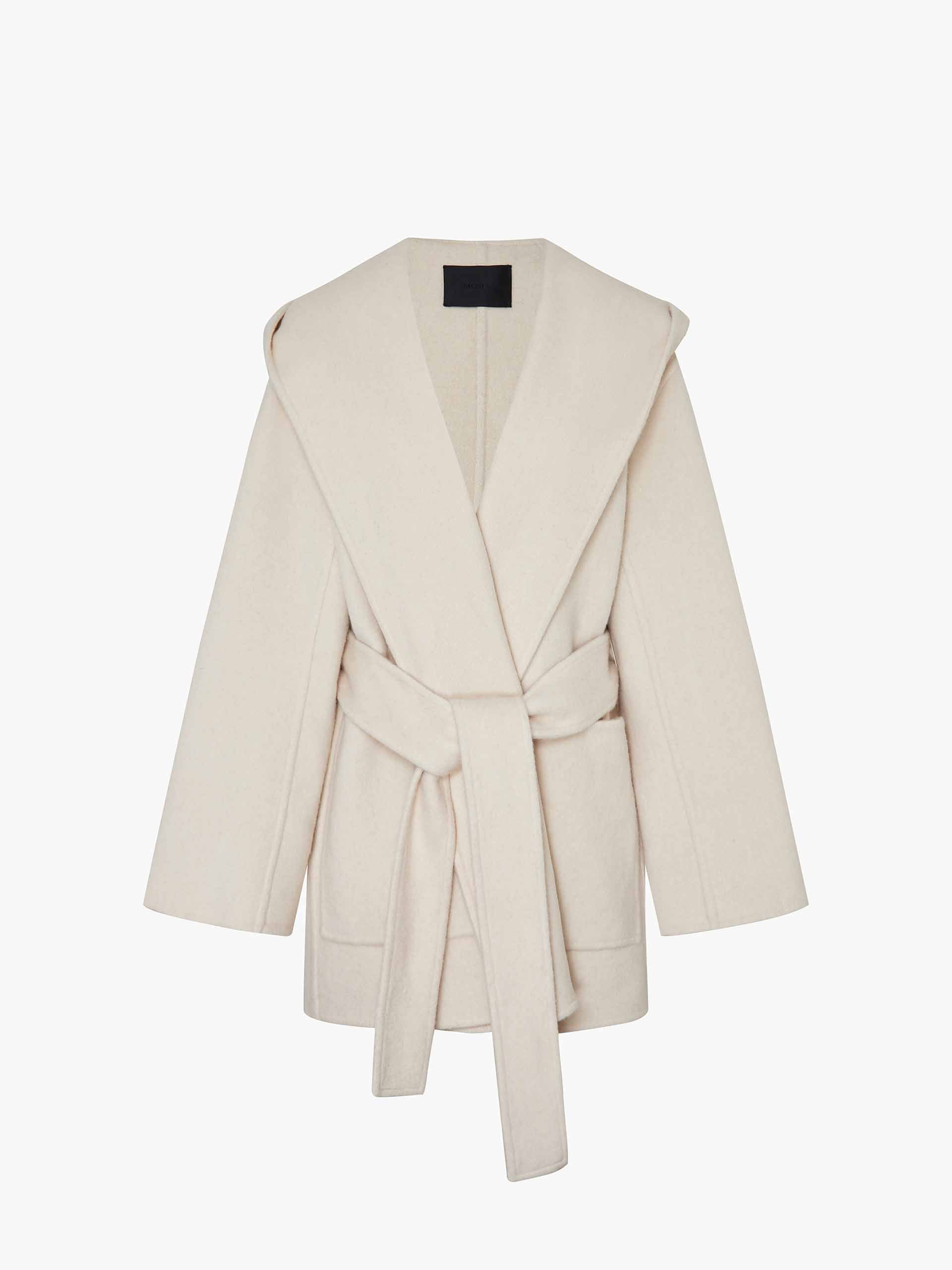 Belted Wool Blend Coat