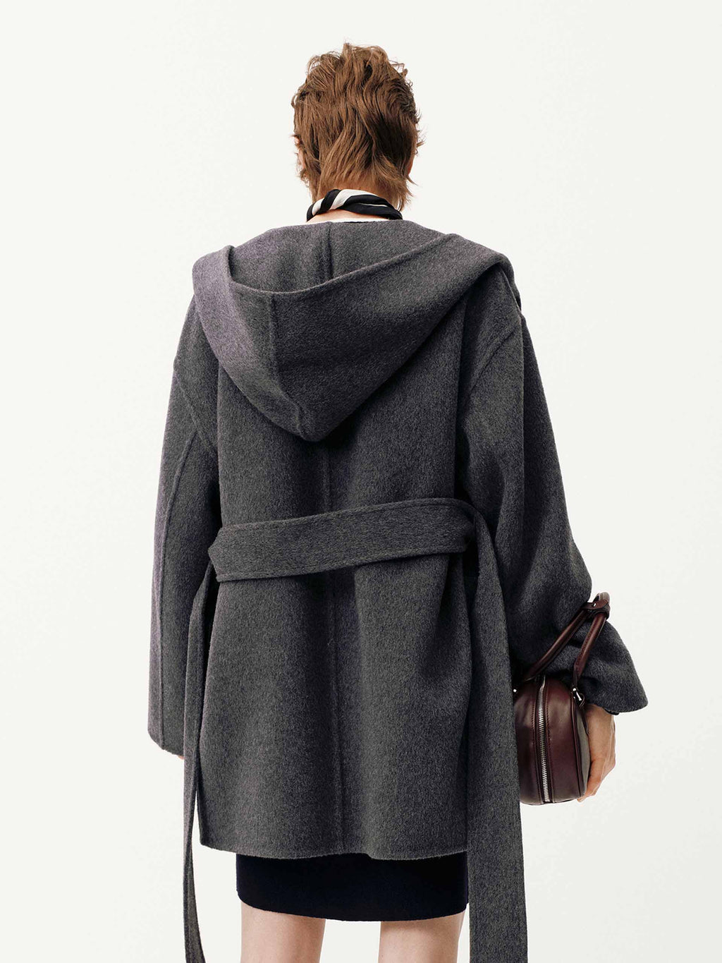 Belted Wool Blend Coat