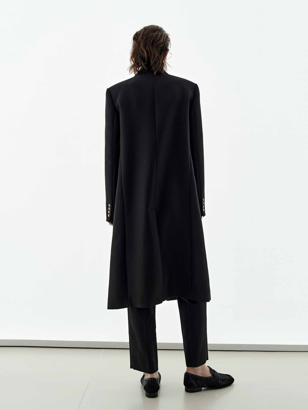 Longline Metal Button Coat
