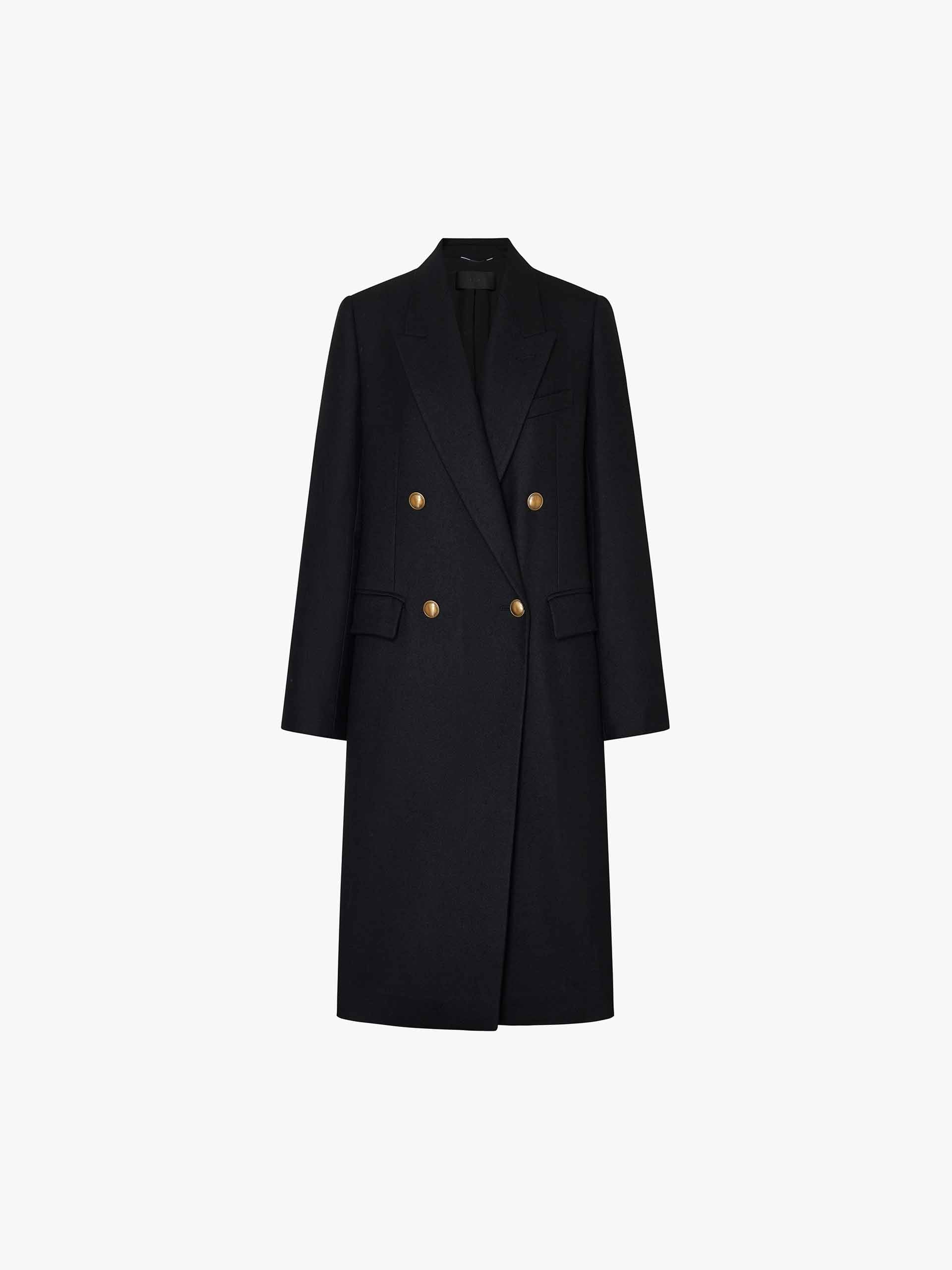 Longline Metal Button Coat