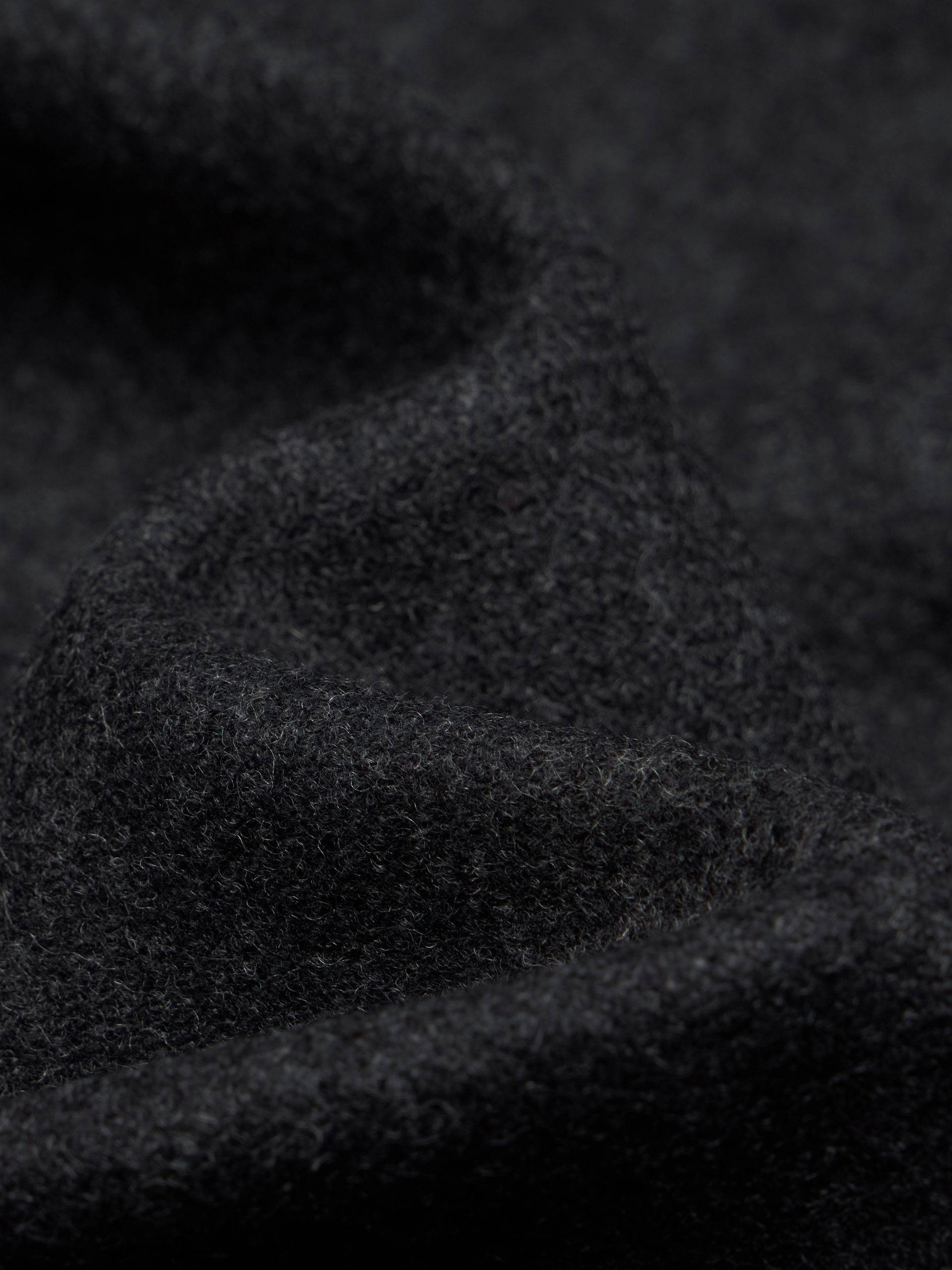 Layered Hooded Wool Coat
