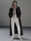 Long Wool Blazer Coat