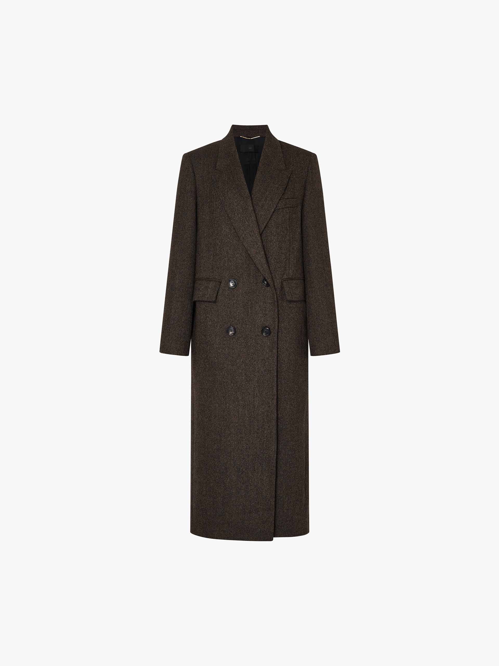 Long Wool Blazer Coat