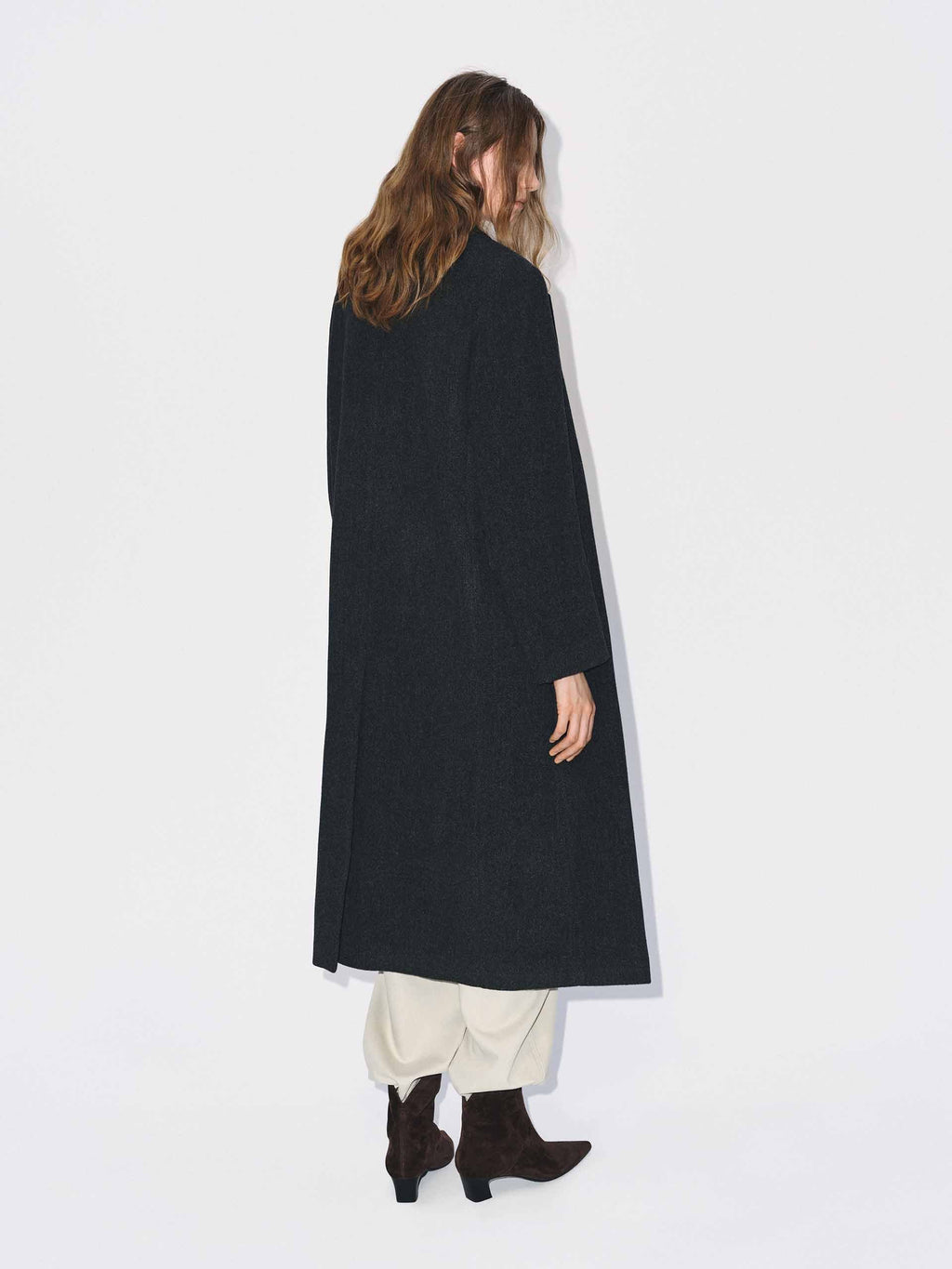 Longline Wool Blend Coat