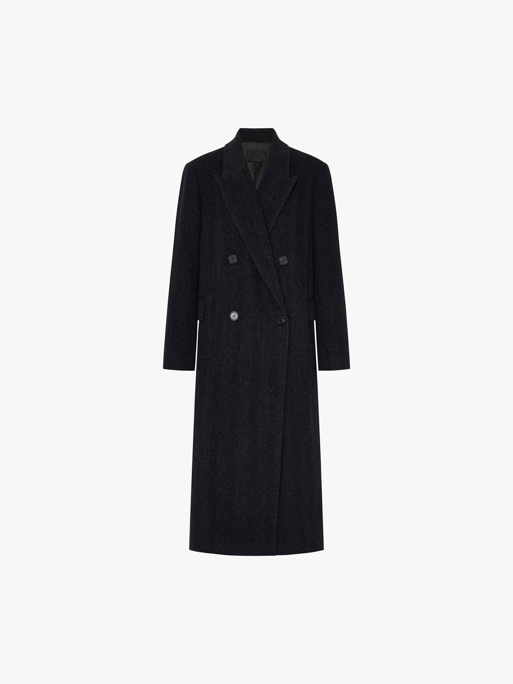 Longline Wool Blend Coat