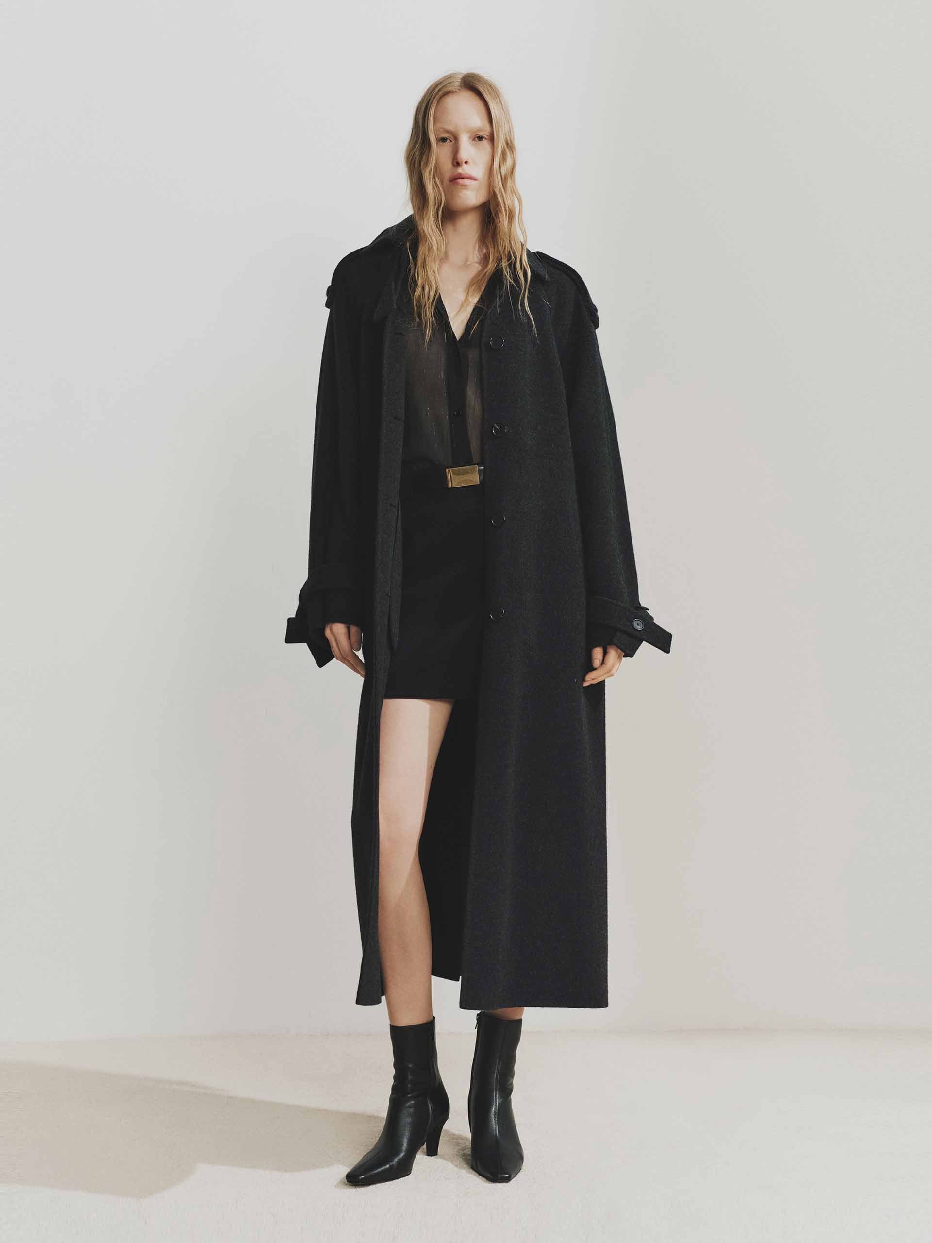 Include Belt Longline Coat