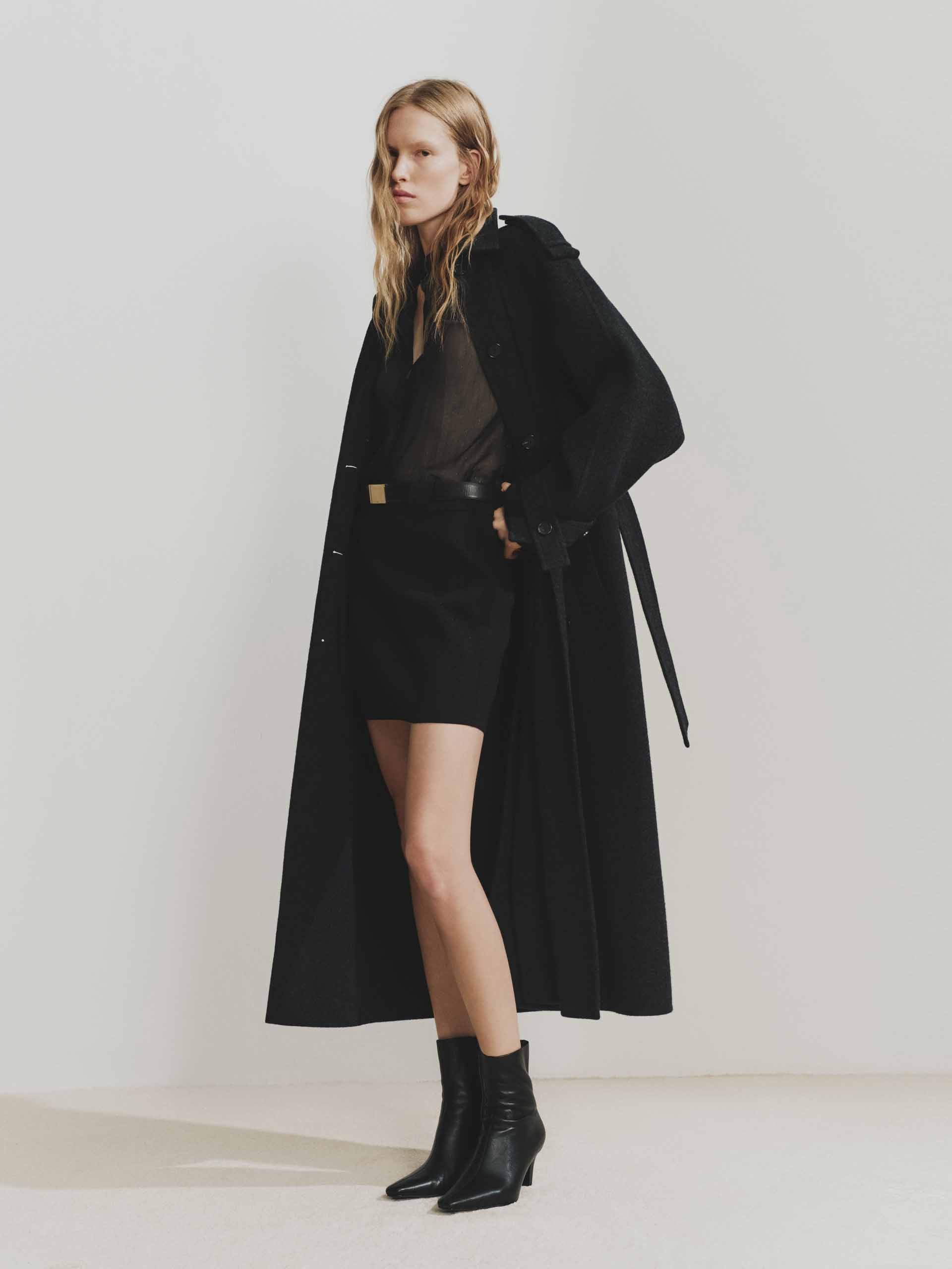 Include Belt Longline Coat